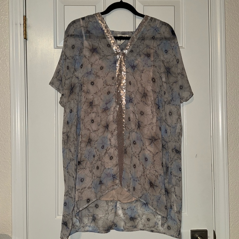 OS One September sequined this with slip NWOT
